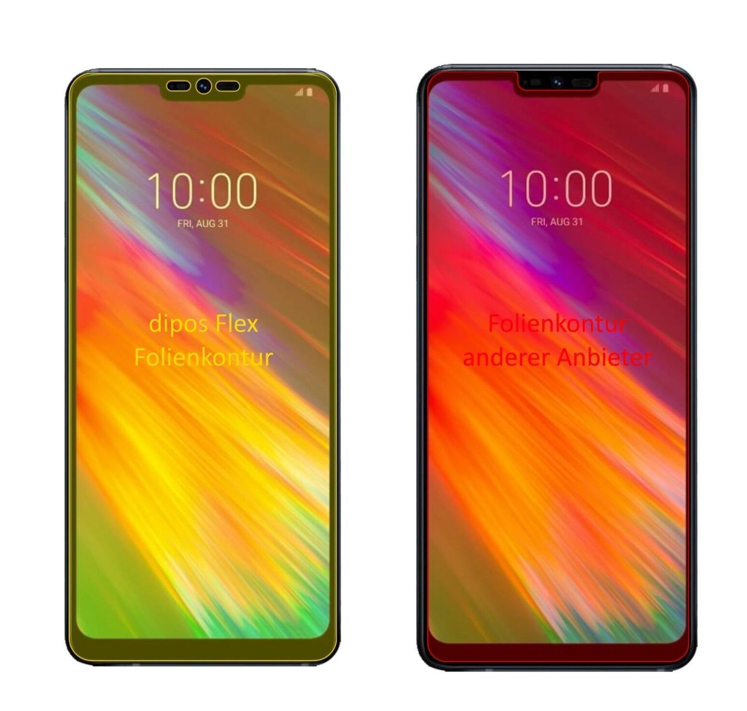 2x 3D Full Cover Schutzfolie für LG G7 Fit (1)