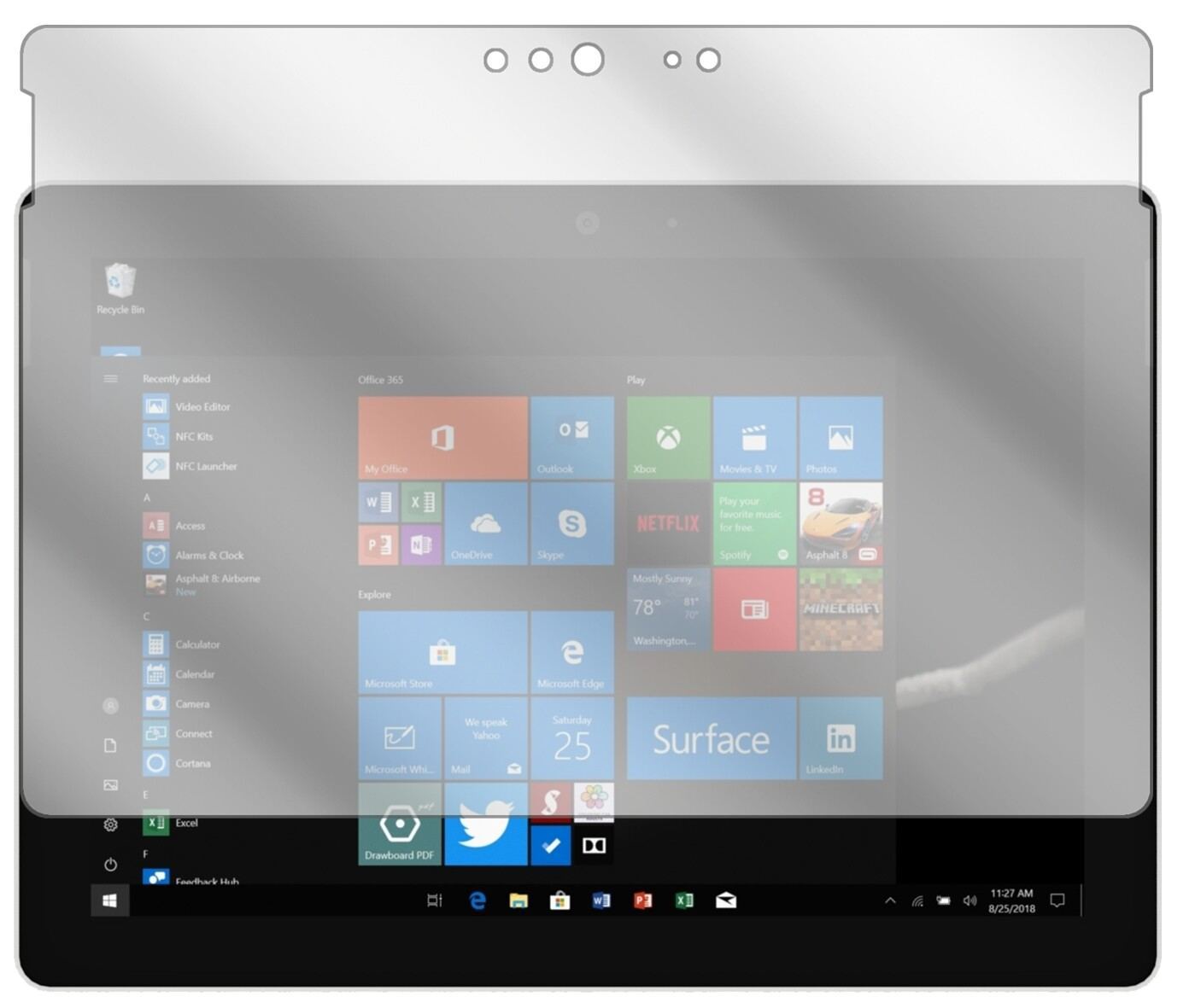 2x Schutzfolie klar für Microsoft Surface Go Displ (2)