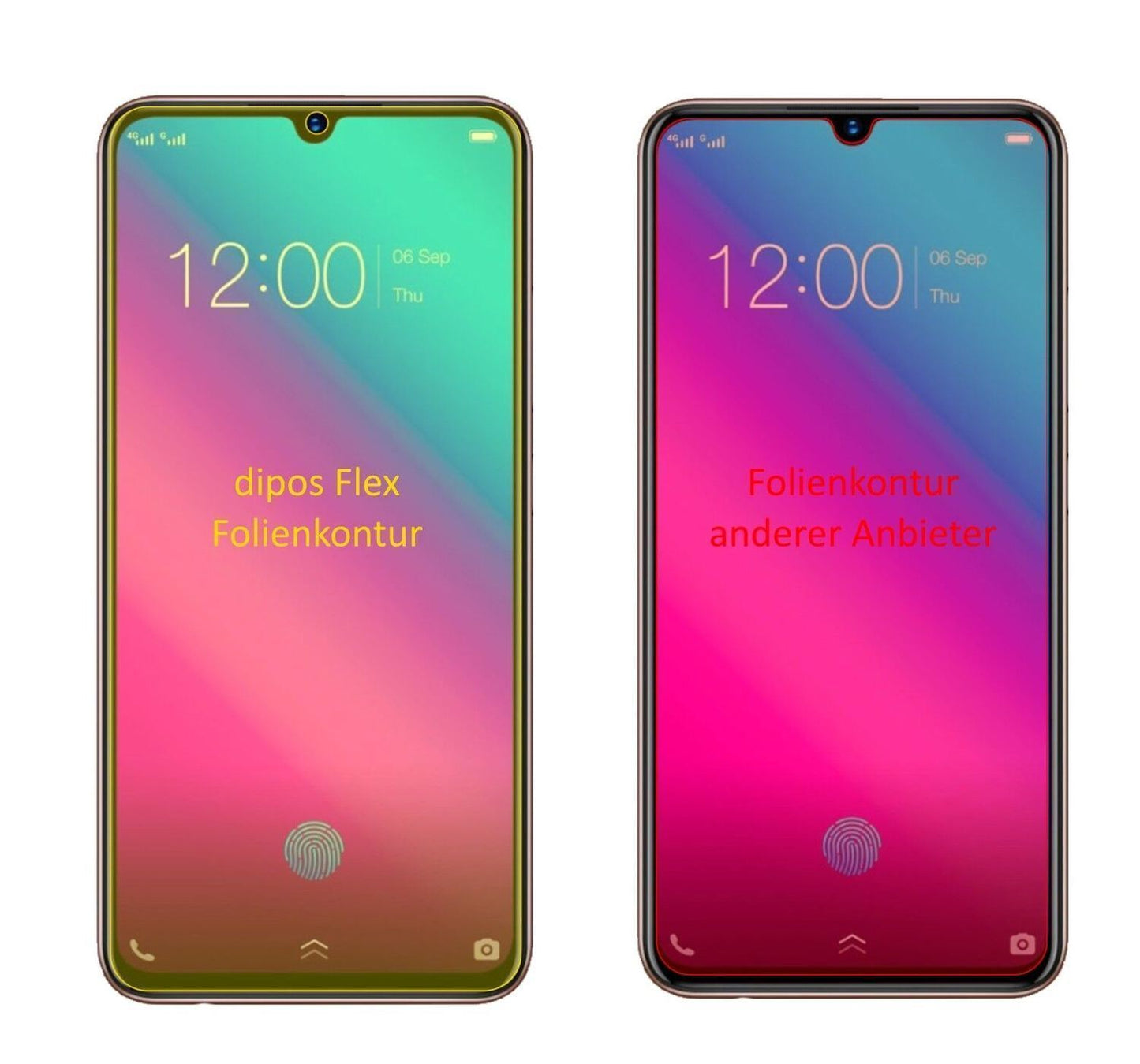 2x 3D Full Cover Schutzfolie für Vivo V11 Plus (1)