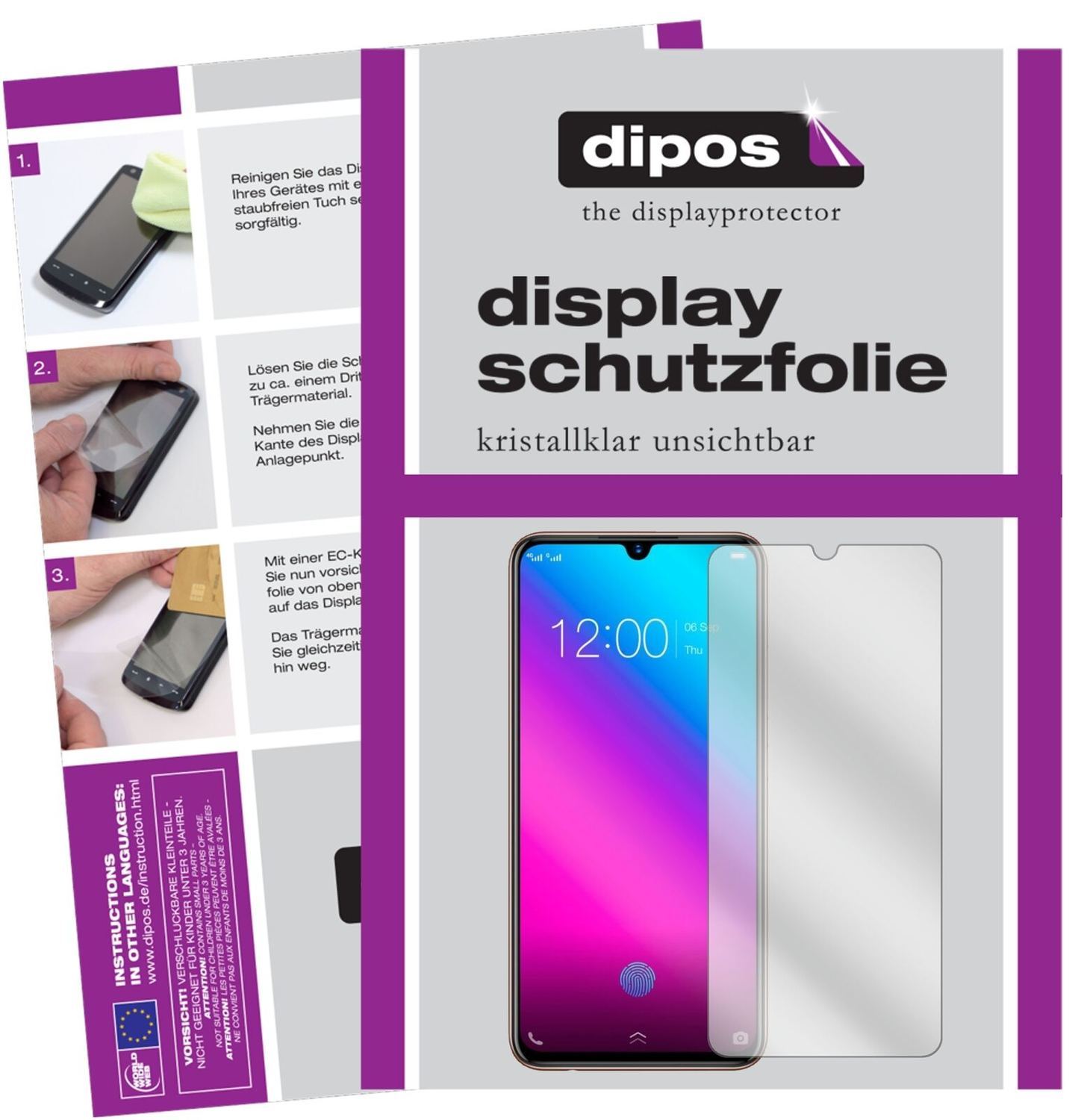 5x Schutzfolie klar für Vivo V11 Display-Schutzfol (2)