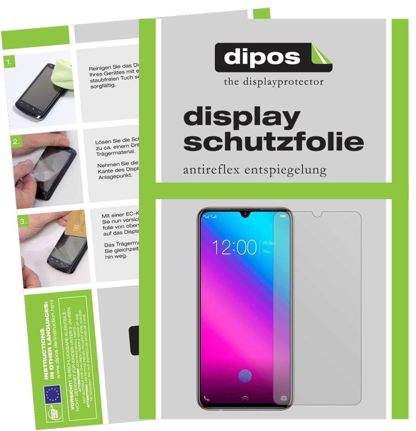 2x Schutzfolie matt für Vivo V11 Plus Display-Schu (1)
