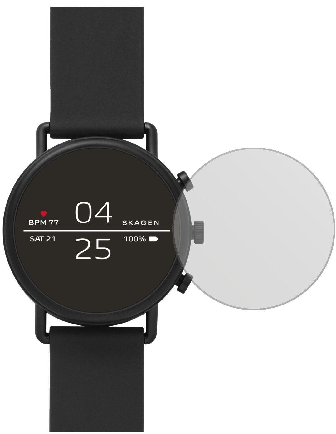 5x Schutzfolie matt für Skagen Falster 2 Display-S (1)