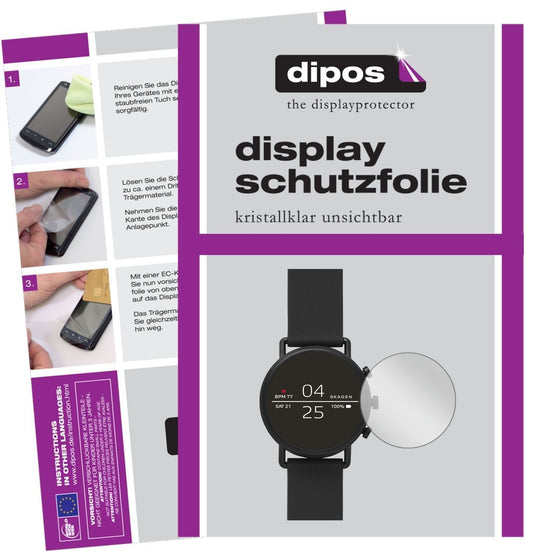 6x Schutzfolie klar für Skagen Falster 2 Display-S (1)