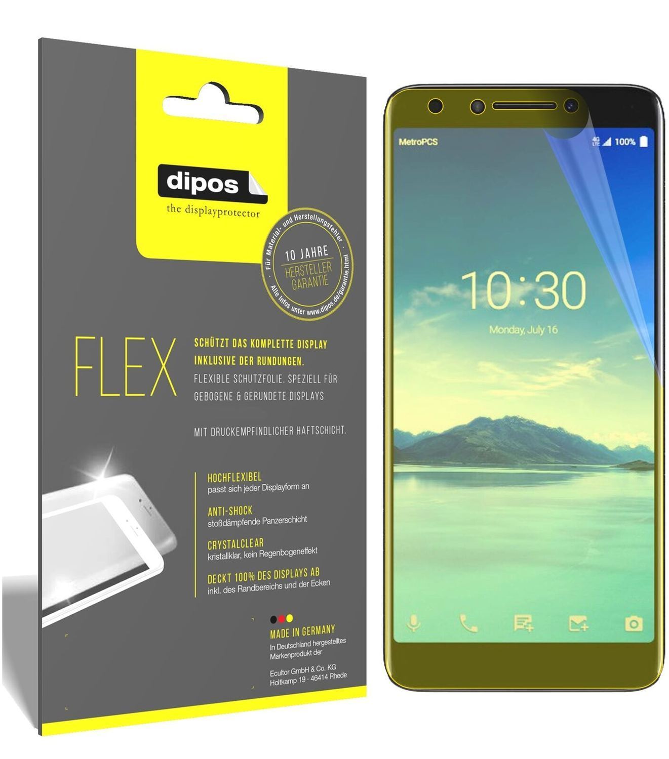 2x 3D Full Cover Schutzfolie für Alcatel 7 (2)