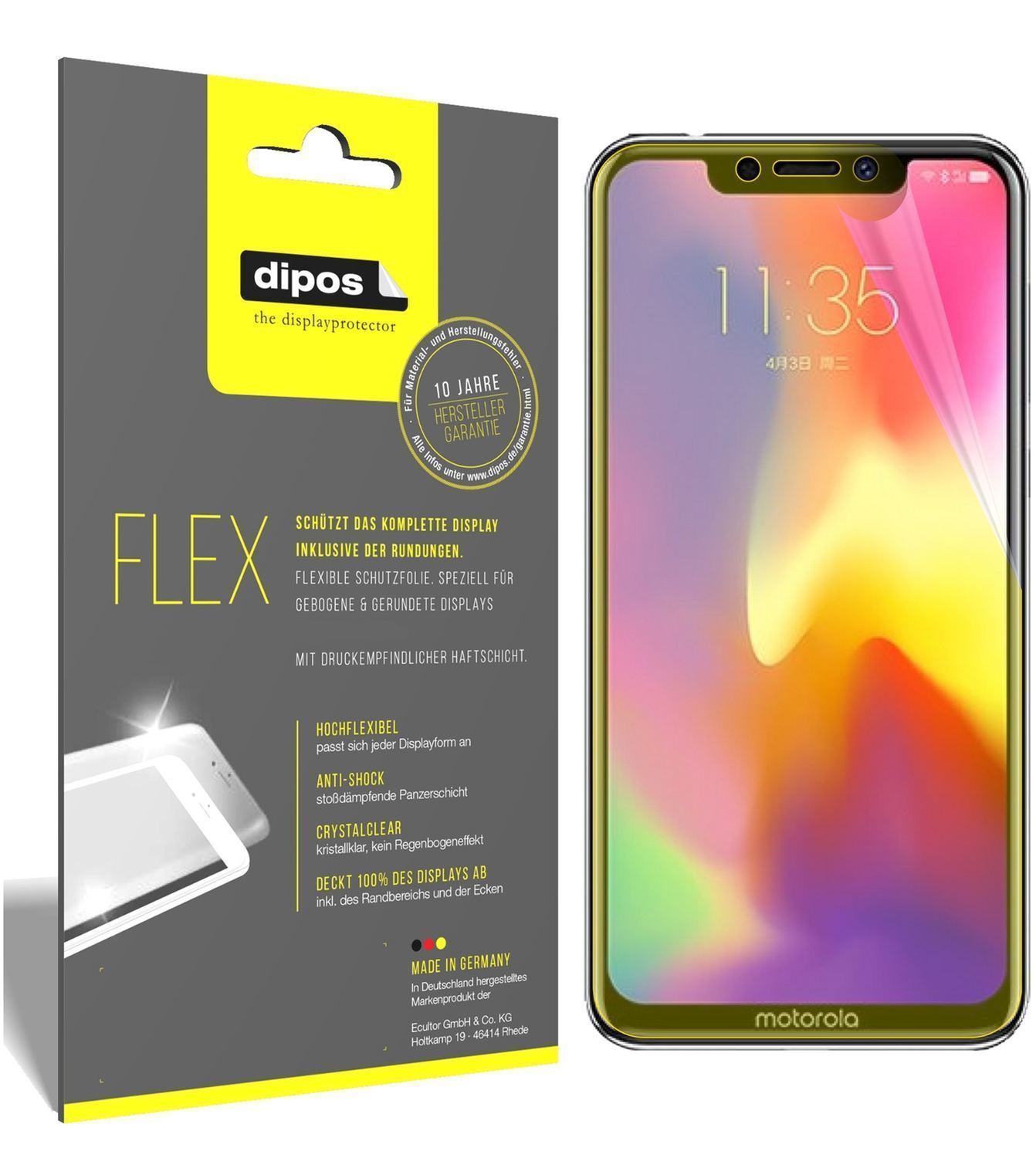 3x 3D Full Cover Schutzfolie für Motorola P30 (1)