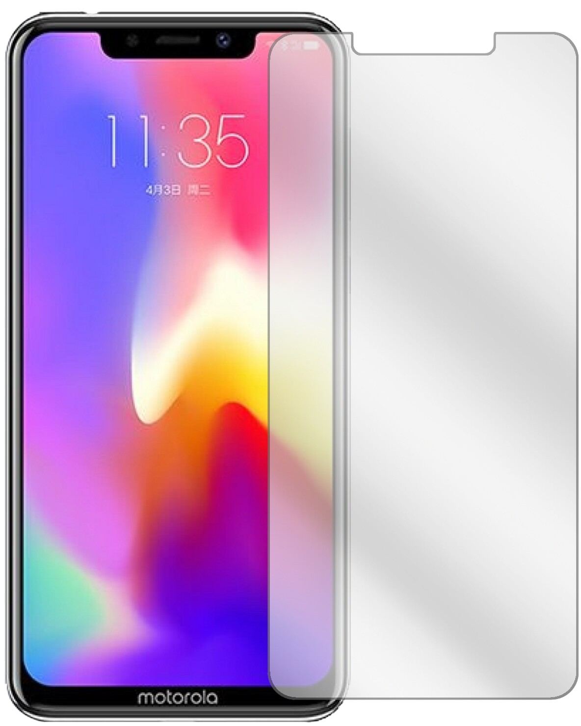 6x Schutzfolie klar für Motorola P30 Display-Schut (2)