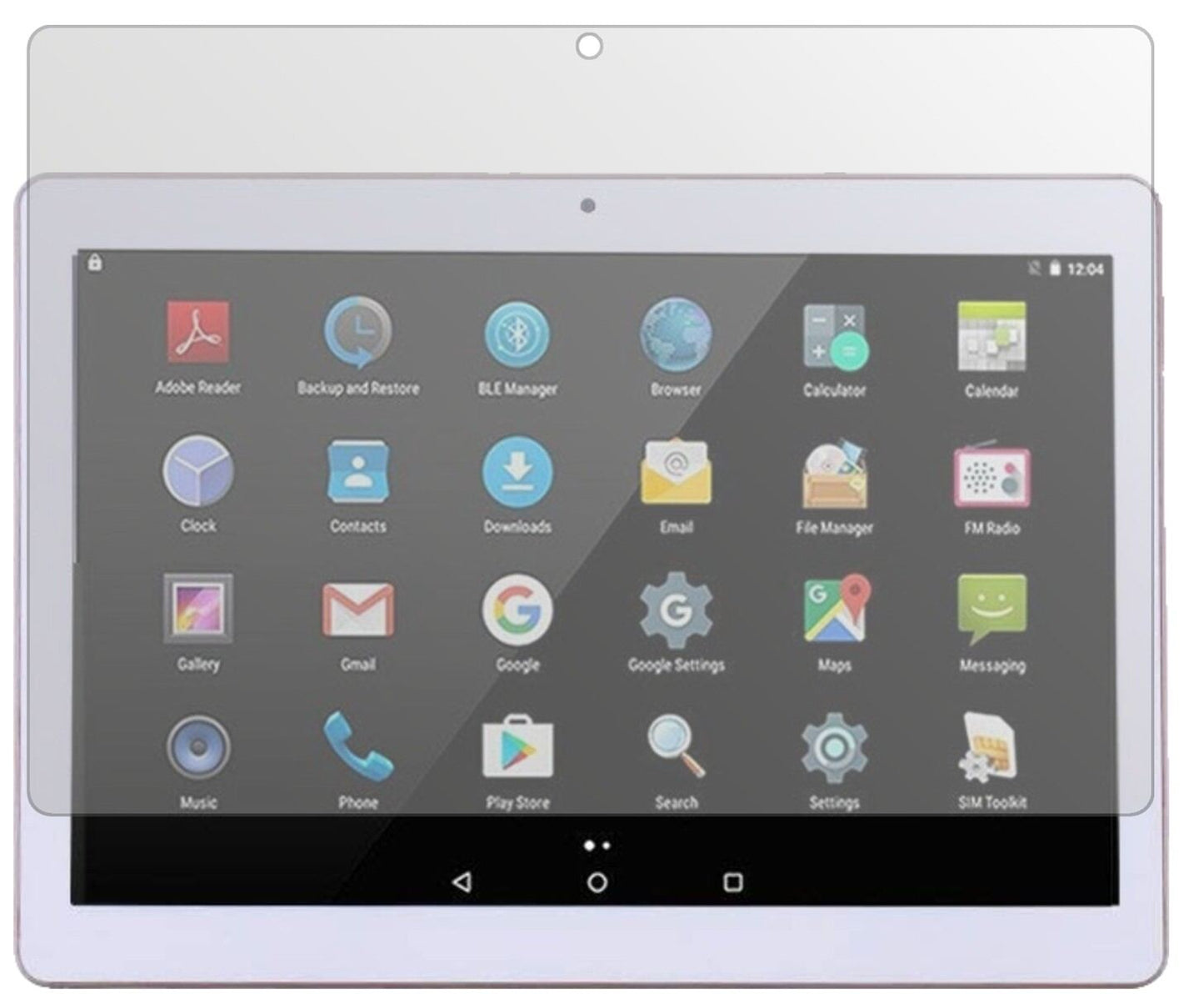 2x Schutzfolie matt für Sannuo 10.1 Zoll 3G Tab Di (2)