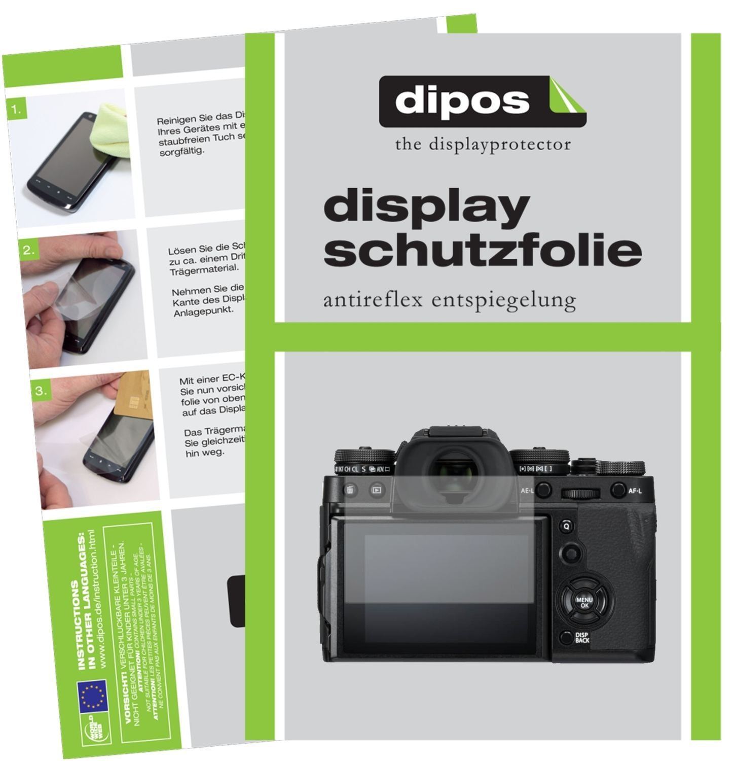 6x Schutzfolie matt für Fujifilm X-T3 Display-Schu (1)