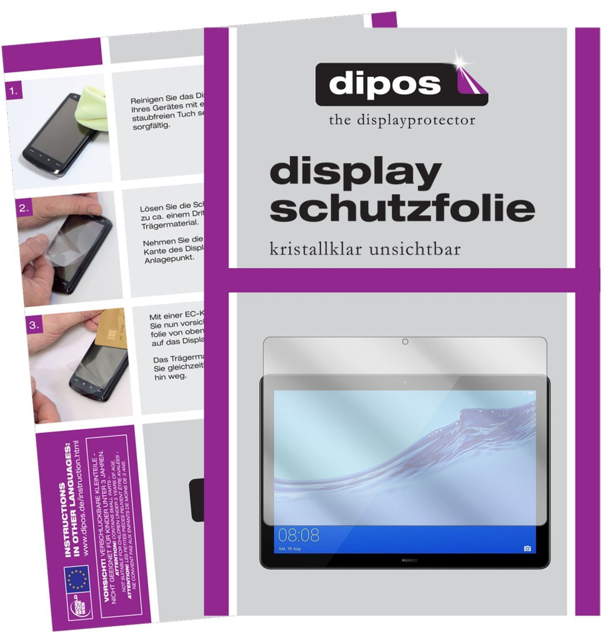 2x Schutzfolie klar für Huawei MediaPad T5 Display (1)