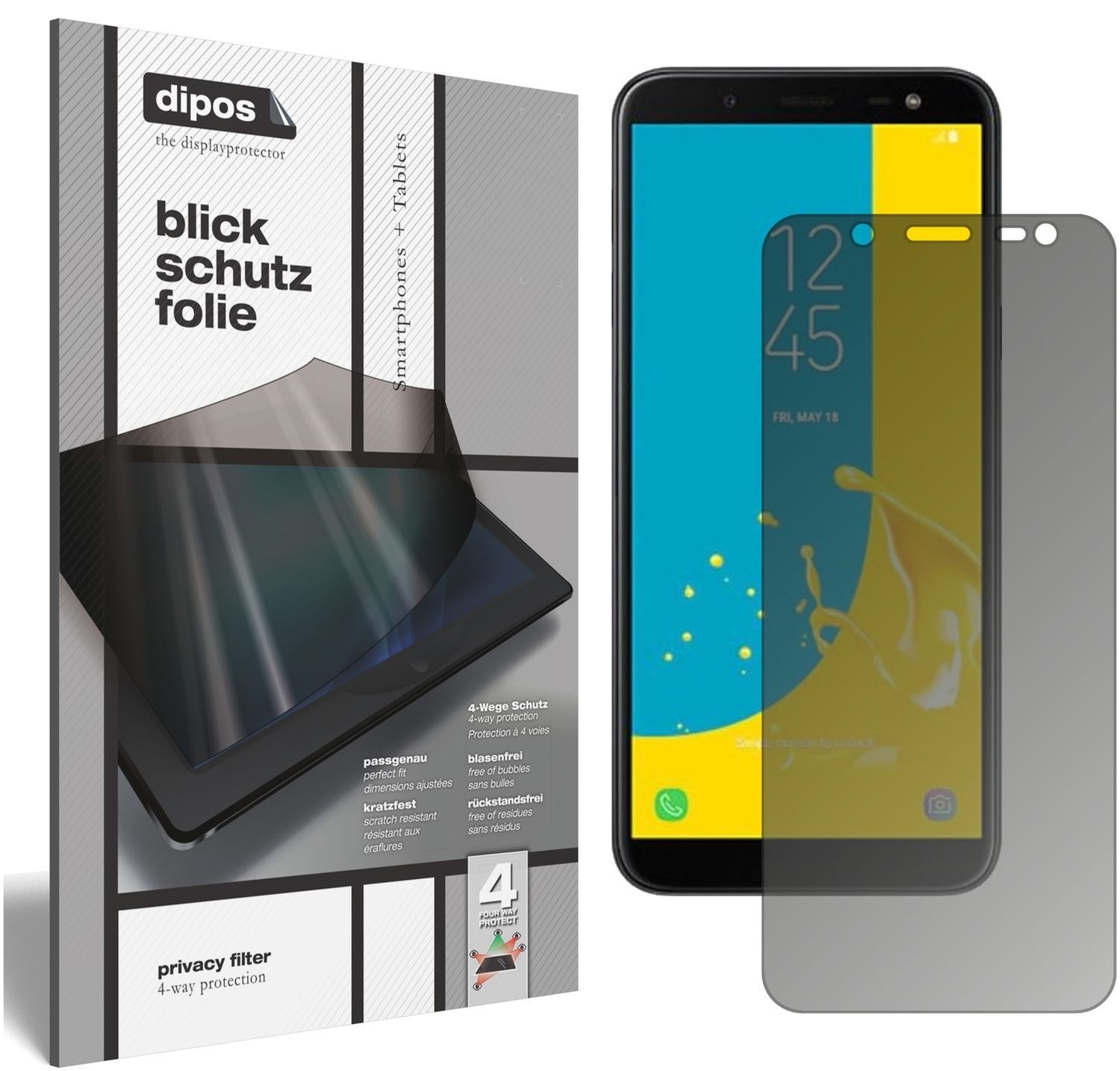 Blickschutzfolie für Samsung Galaxy J6 (2018) matt (1)