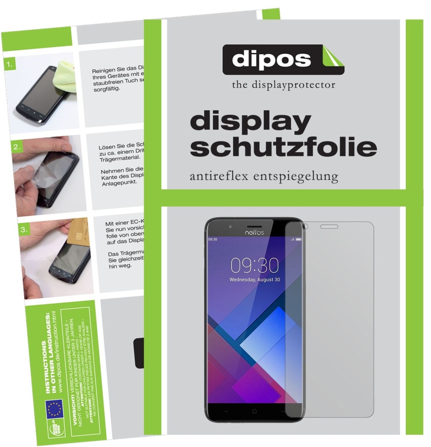 5x Schutzfolie matt für TP-Link Neffos P1 Display- (2)