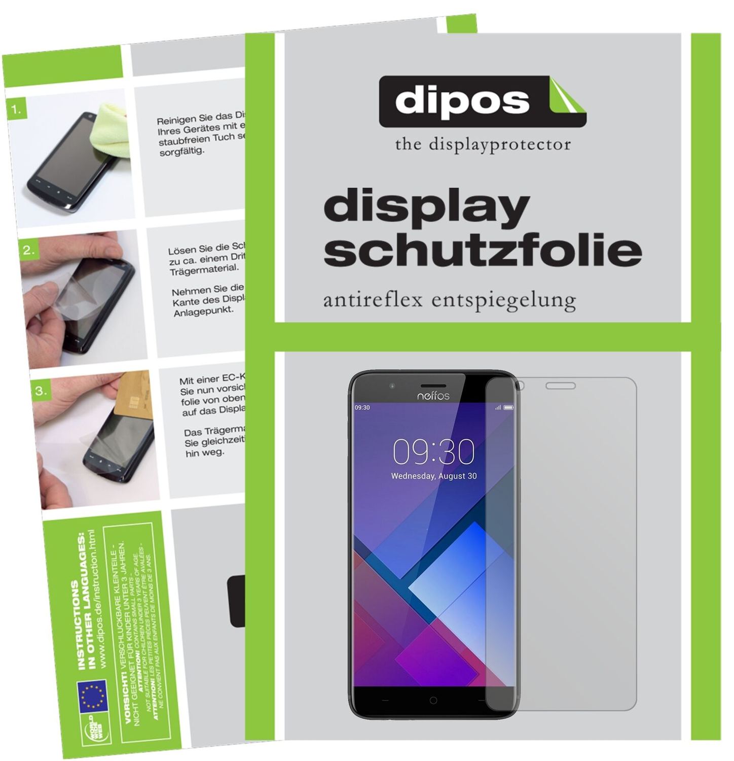 5x Schutzfolie matt für TP-Link Neffos P1 Display- (2)