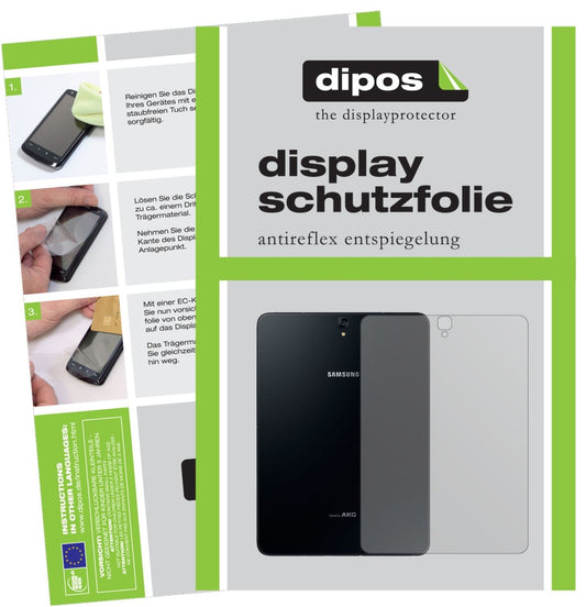 2x Schutzfolie matt für Samsung Galaxy Tab S4 Rück (1)