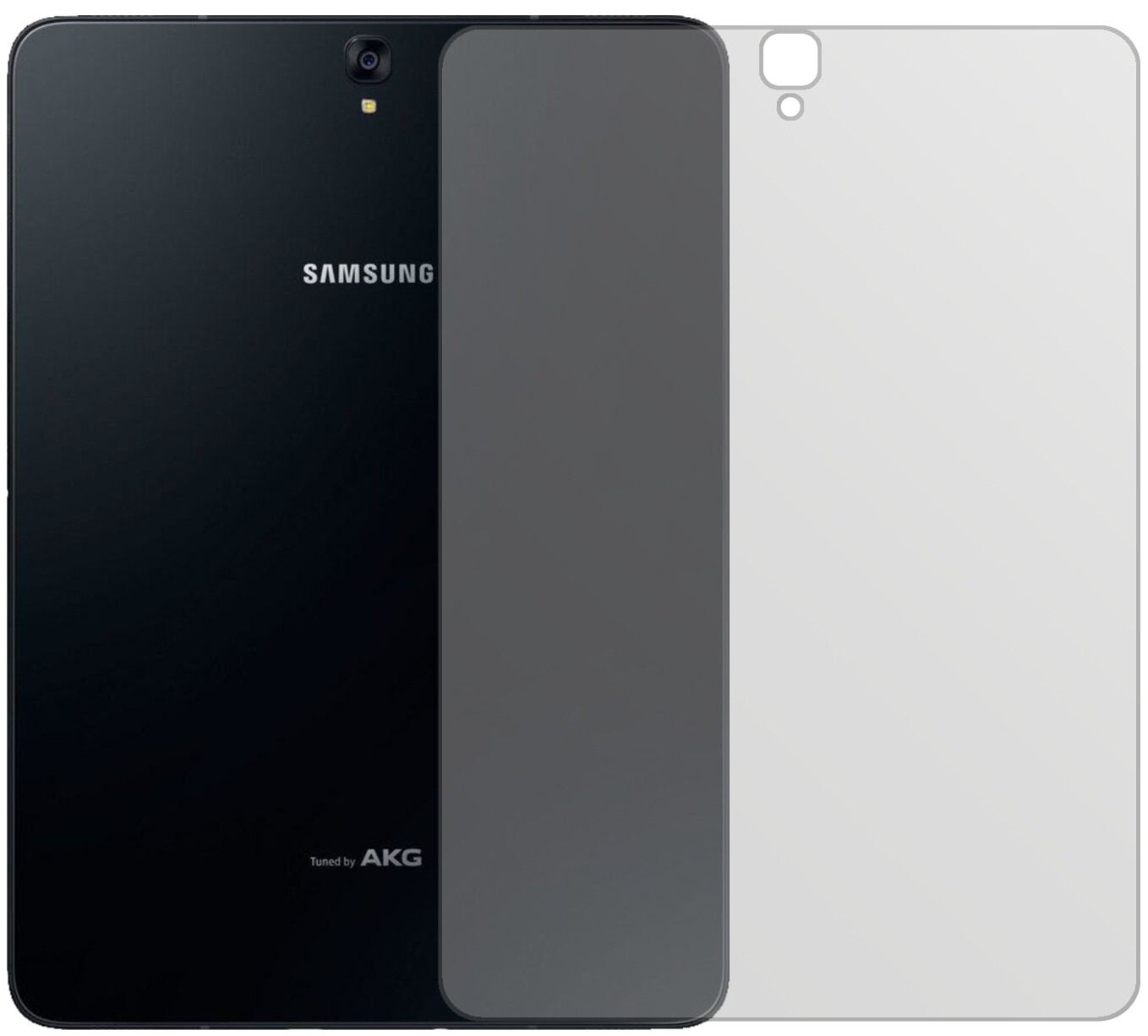 2x Schutzfolie matt für Samsung Galaxy Tab S4 Rück (2)