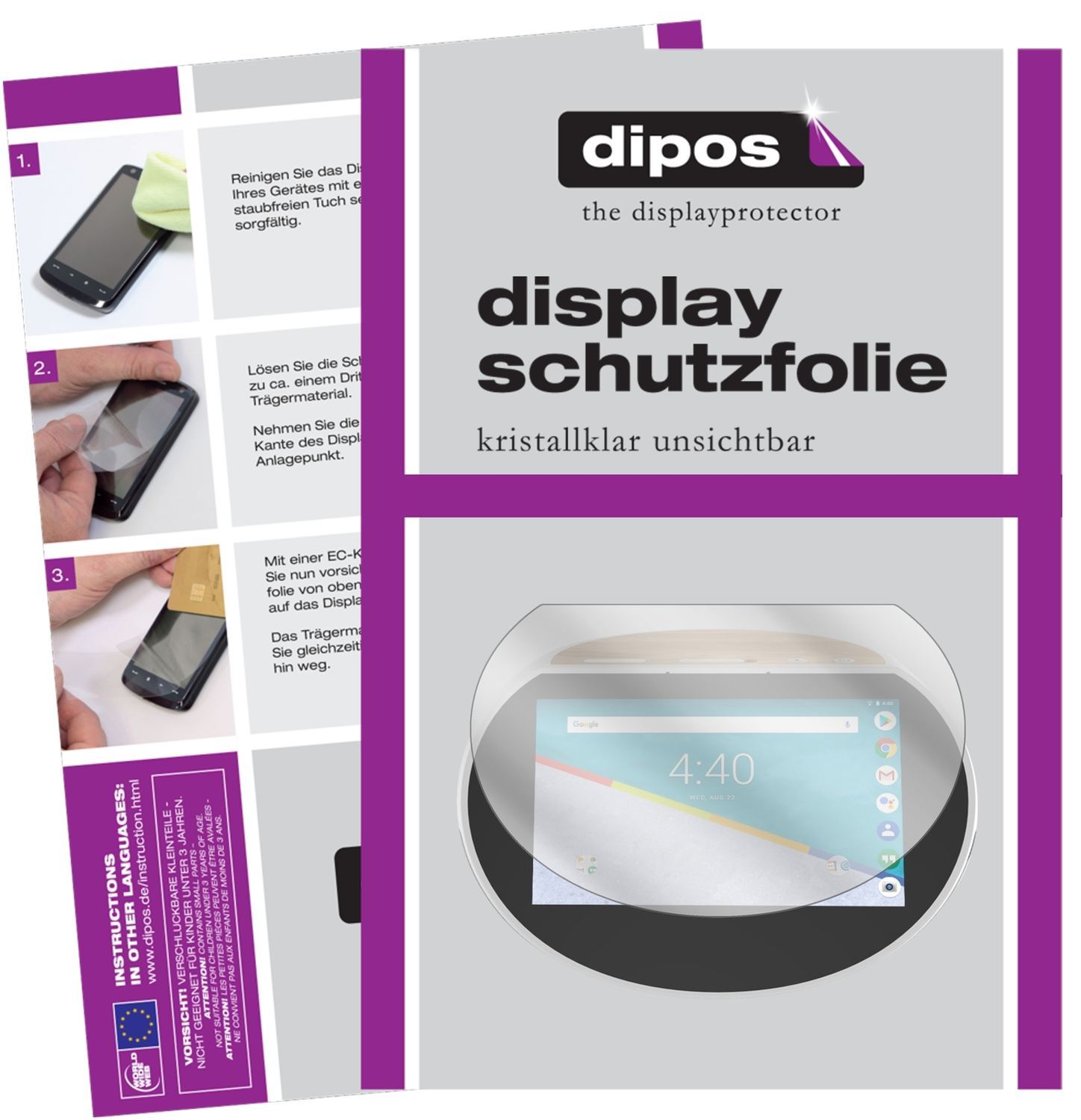 2x Schutzfolie klar für Archos Hello 5 Display-Sch (1)