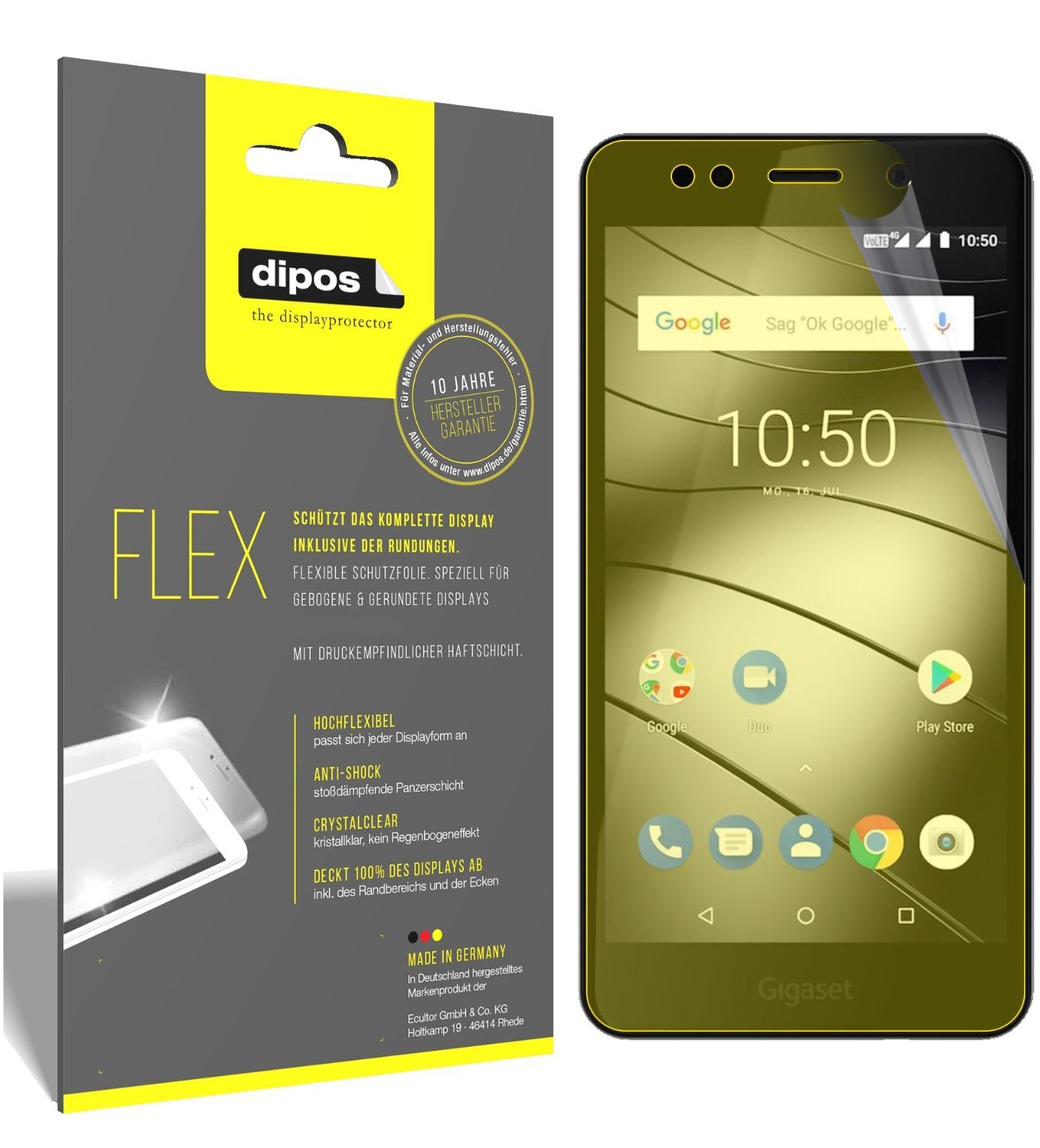 3x 3D Full Cover Schutzfolie für Gigaset GS180 (1)