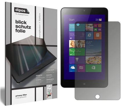 Blickschutzfolie für Lenovo Thinkpad 8 matt Schutz (2)