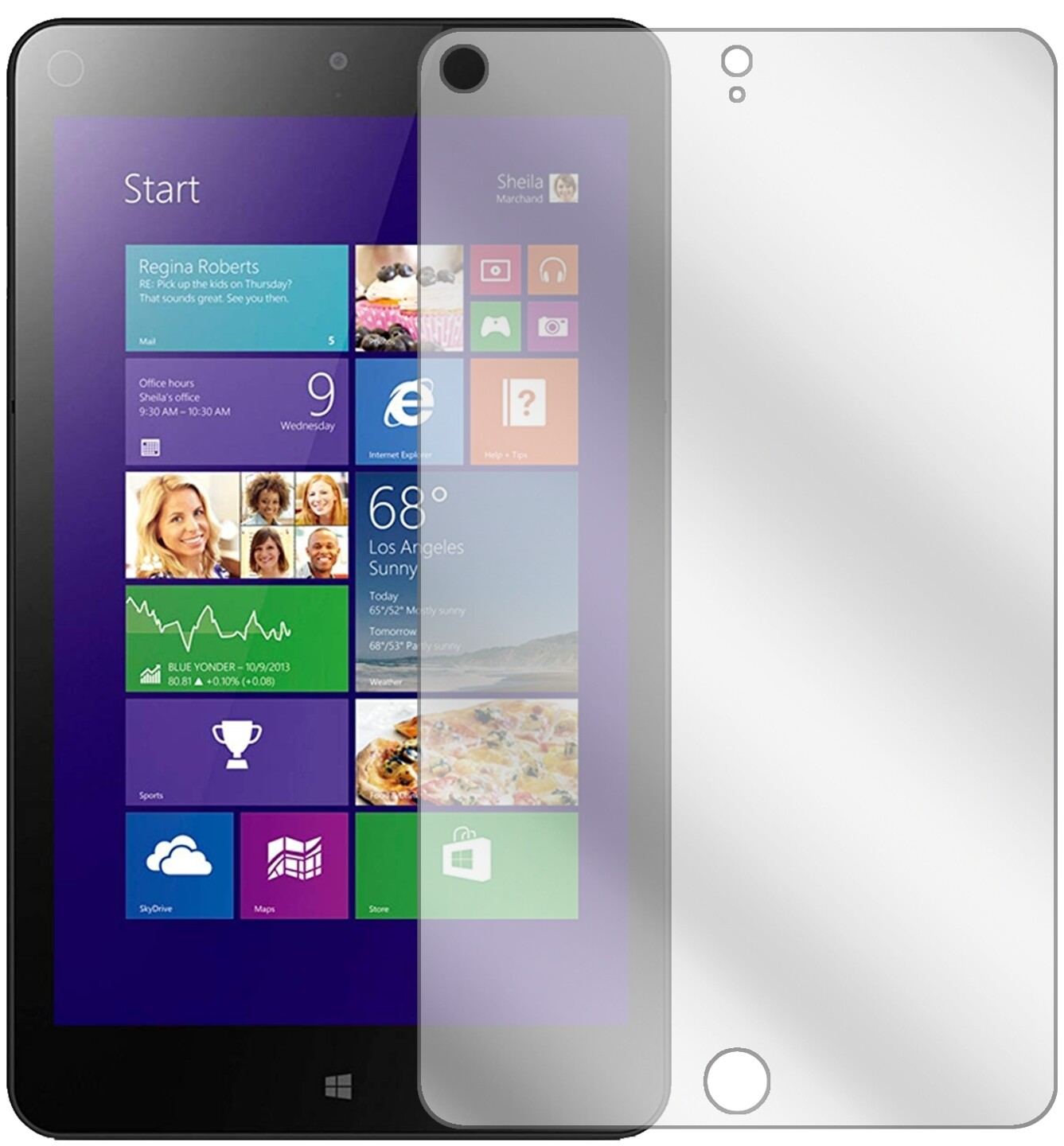 2x Schutzfolie klar für Lenovo Thinkpad 8 Display- (2)