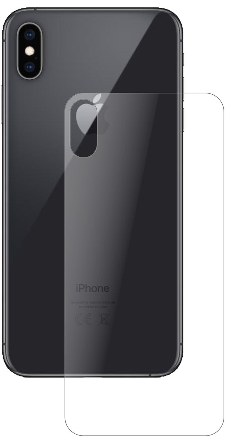 2x 9H Schutzfolie matt für Apple iPhone XS Max Rüc (2)
