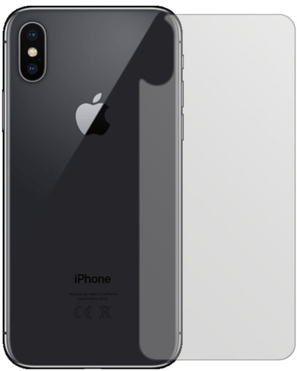 2x Schutzfolie matt für Apple iPhone XS Rückseite  (2)