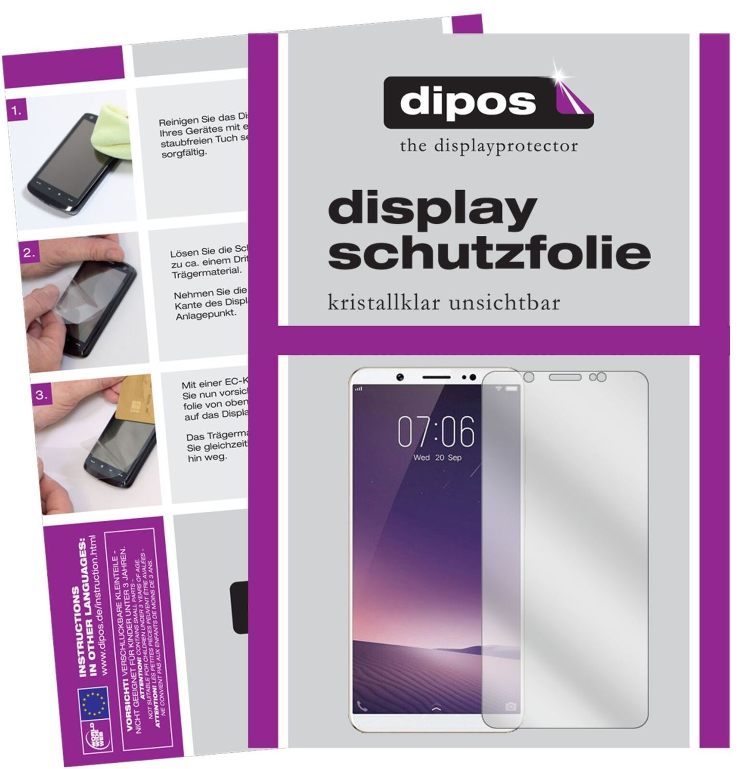5x Schutzfolie klar für Vivo Z10 Display-Schutzfol (2)