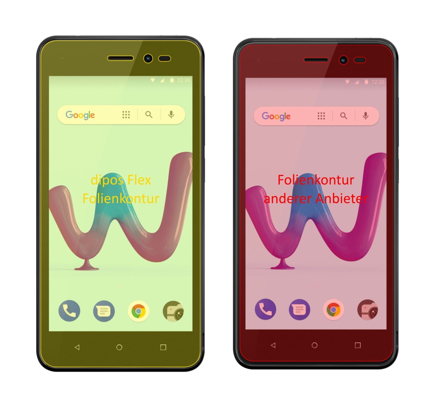 3x 3D Full Cover Schutzfolie für Wiko Sunny 3 (2)