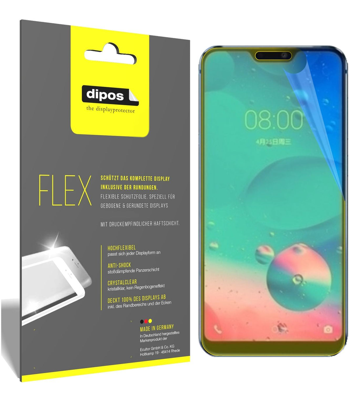 3x 3D Full Cover Schutzfolie für Hisense H20 (1)