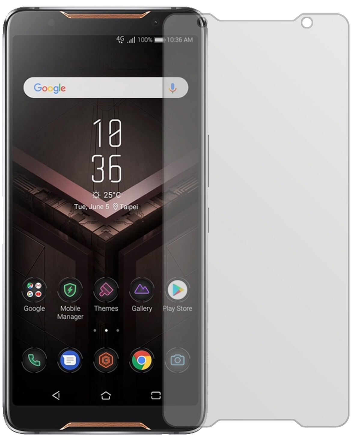 6x Schutzfolie matt für Asus ROG Phone Display-Sch (2)