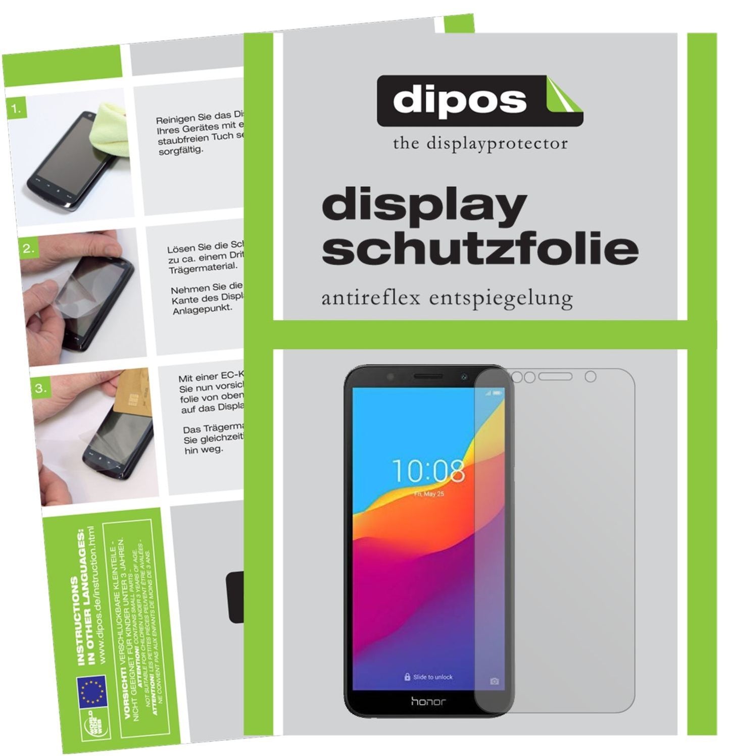 6x Schutzfolie matt für Honor 7S 51092MPY Display- (1)