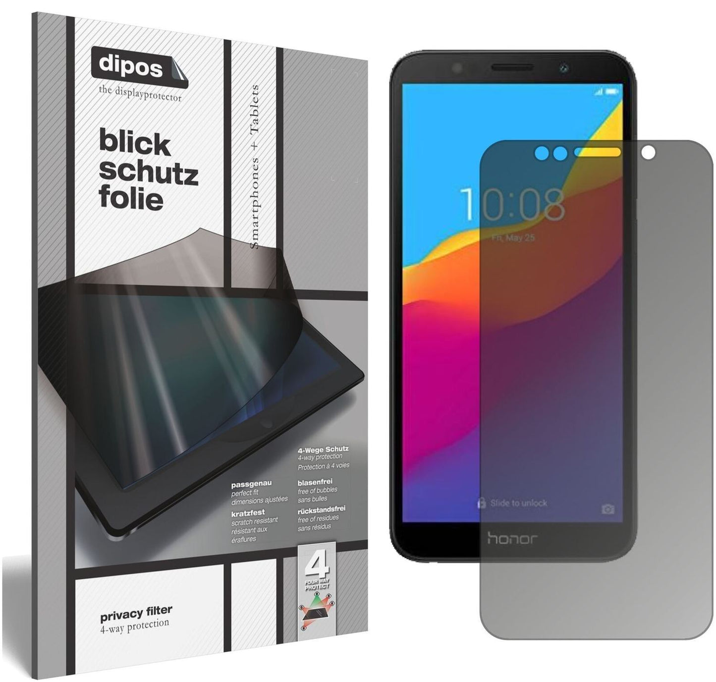 Blickschutzfolie für Honor 7S 51092MPY matt Schutz (2)