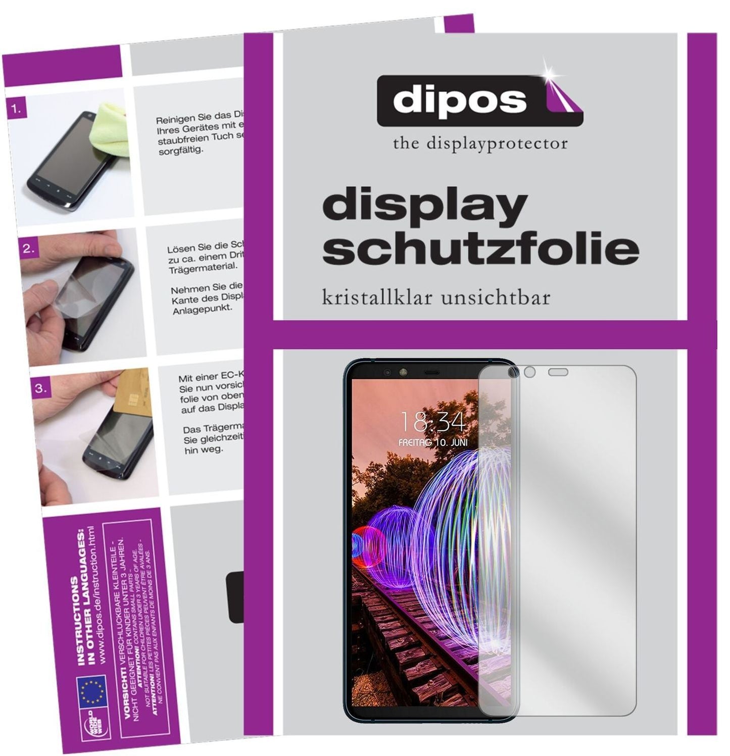 1x Schutzfolie klar für JVC J20 Display-Schutzfoli (2)