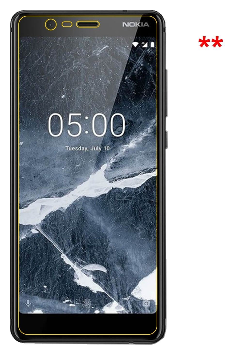 2x Schutzfolie klar für Nokia 46027 Display-Schutz (5)