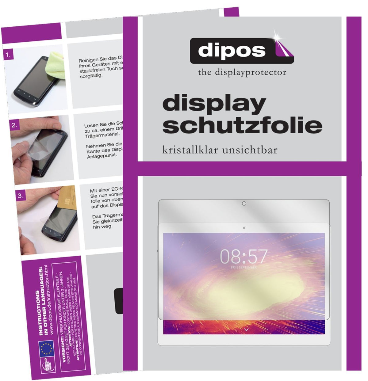2x Schutzfolie klar für ALLDOCUBE M5 4G Tablet Dis (1)