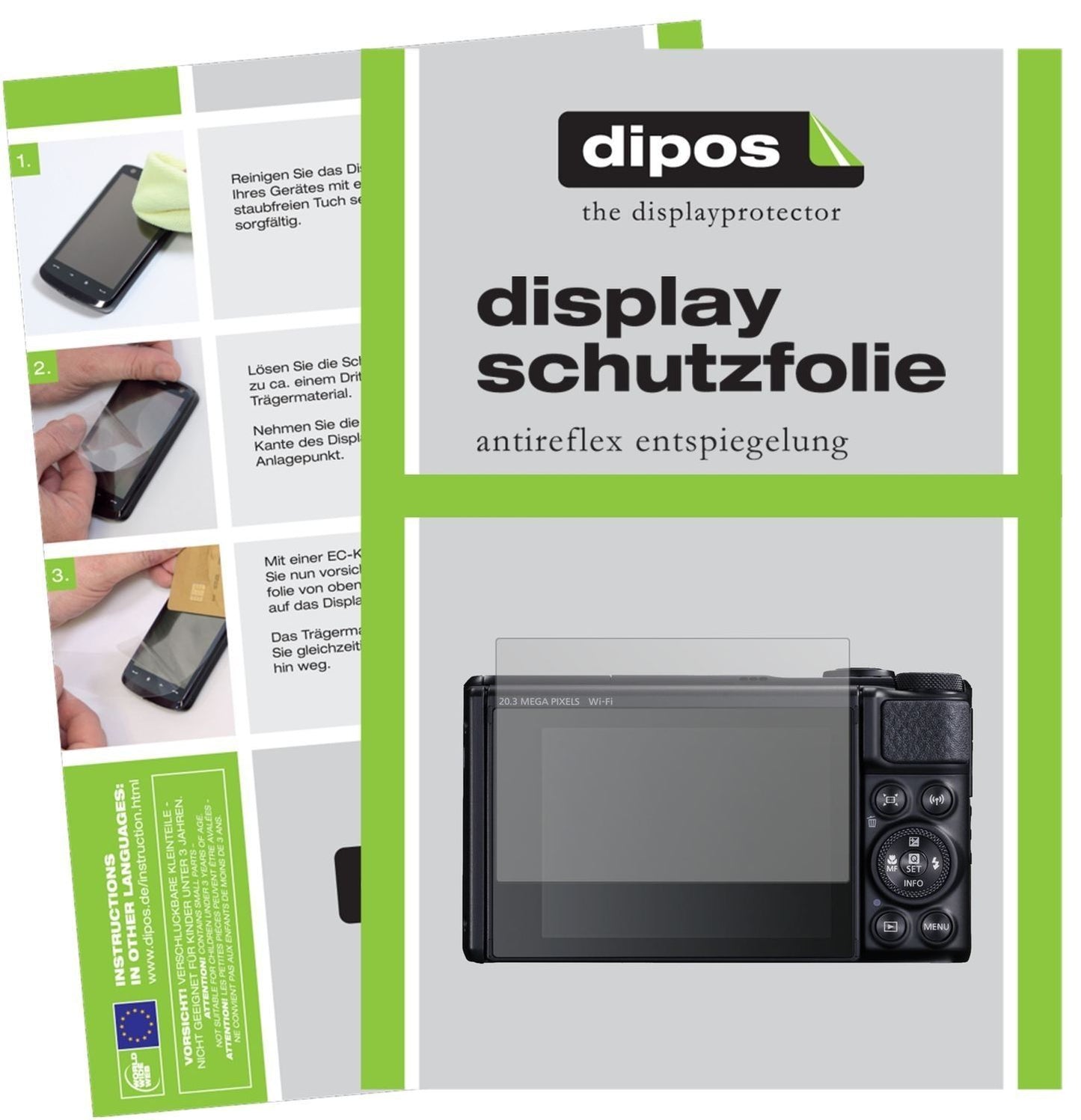 6x Schutzfolie matt für Canon PowerShot SX740 HS D (1)