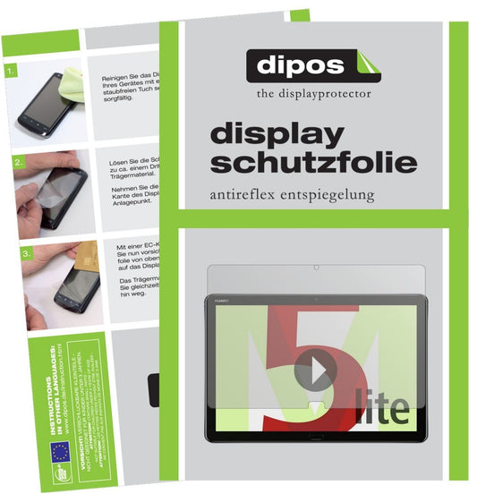 2x Schutzfolie matt für Huawei MediaPad M5 Lite Di (1)