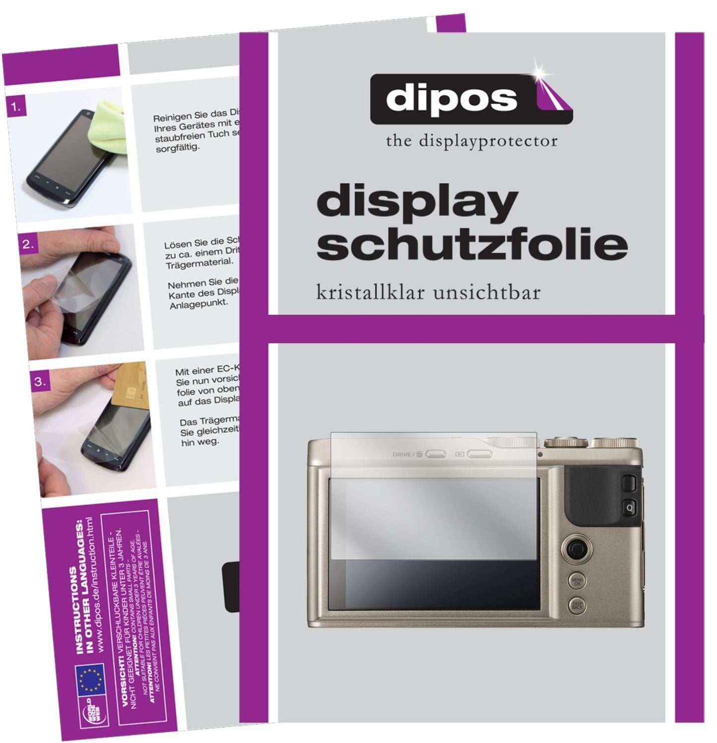 6x Schutzfolie klar für Fujifilm XF10 Display-Schu (1)