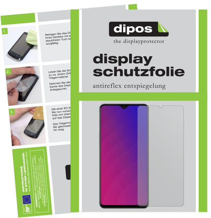 2x Schutzfolie matt für Oppo F9 Display-Schutzfoli (1)
