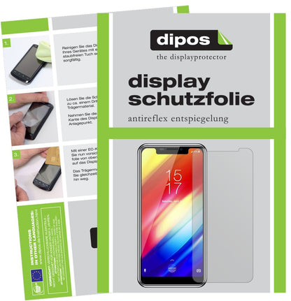 6x Schutzfolie matt für HomTom H10 Display-Schutzf (1)