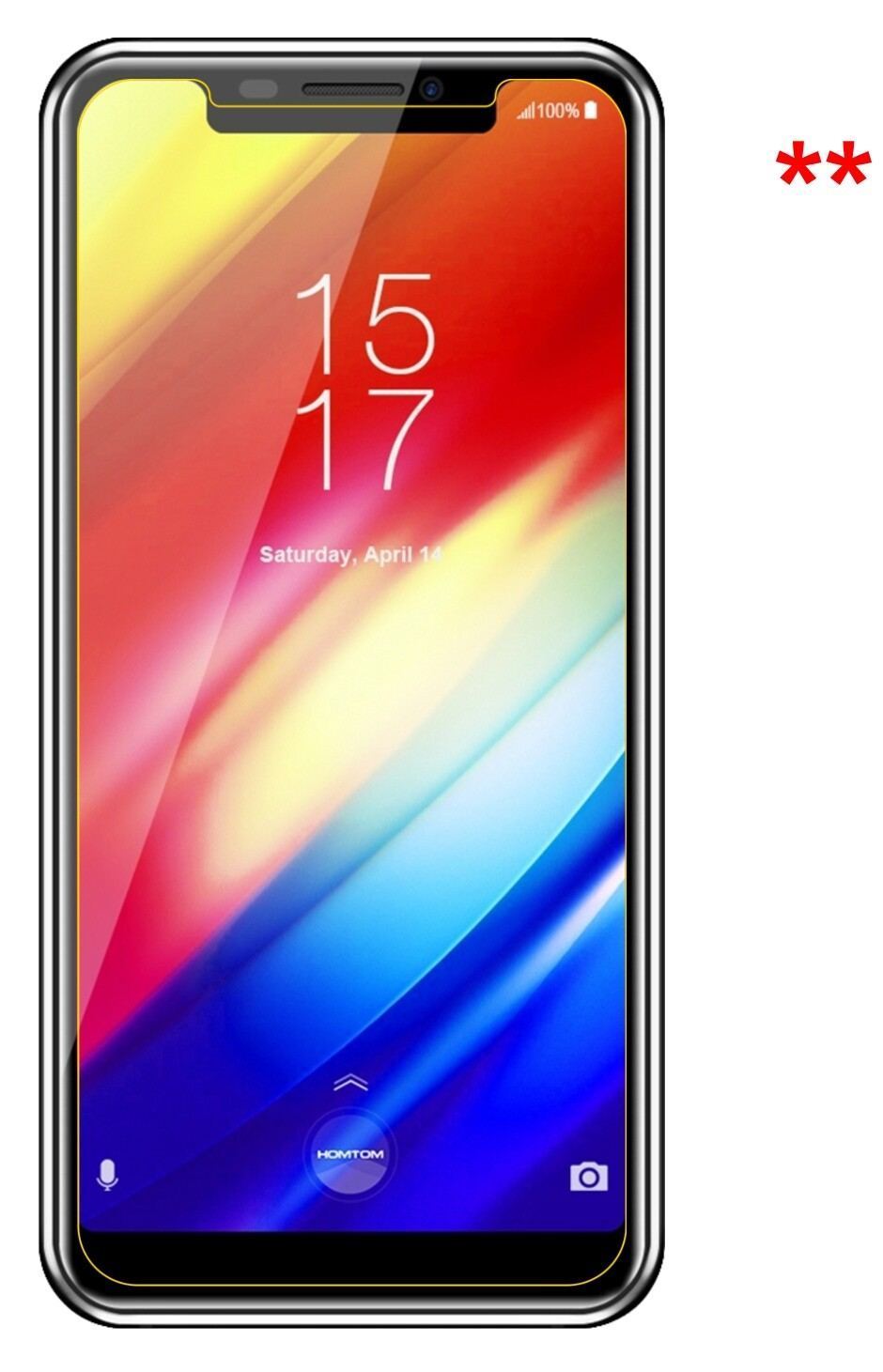 6x Schutzfolie matt für HomTom H10 Display-Schutzf (6)