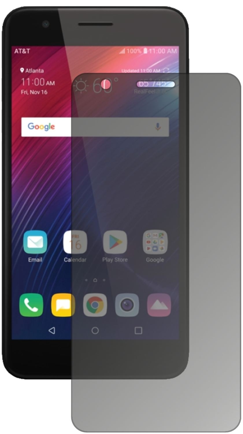 Blickschutzfolie für LG Phoenix Plus matt Schutzfo (2)