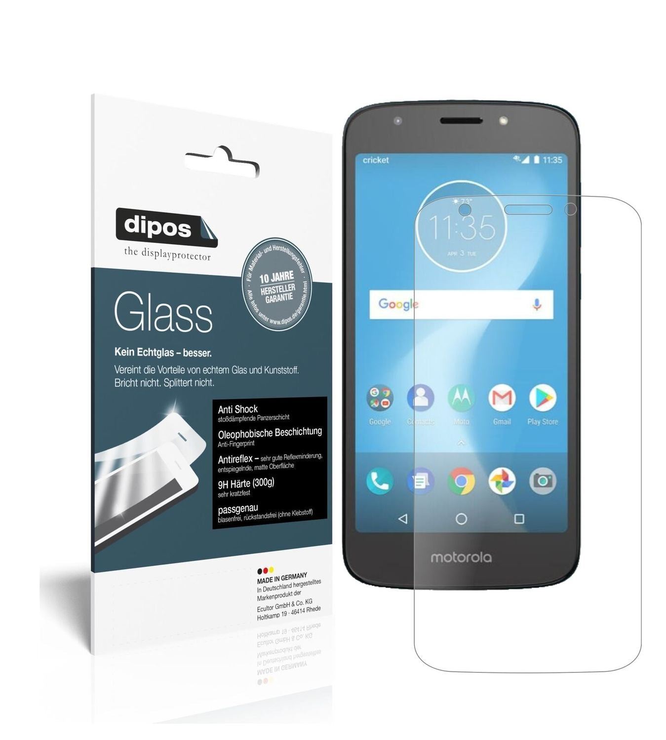 1x 9H Schutzfolie matt für Motorola Moto E5 Play S (2)