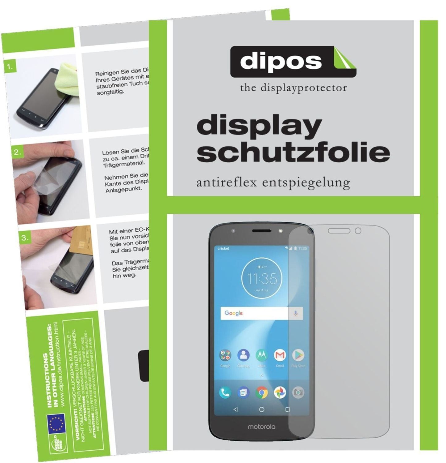 1x Schutzfolie matt für Motorola Moto E5 Play SD42 (2)