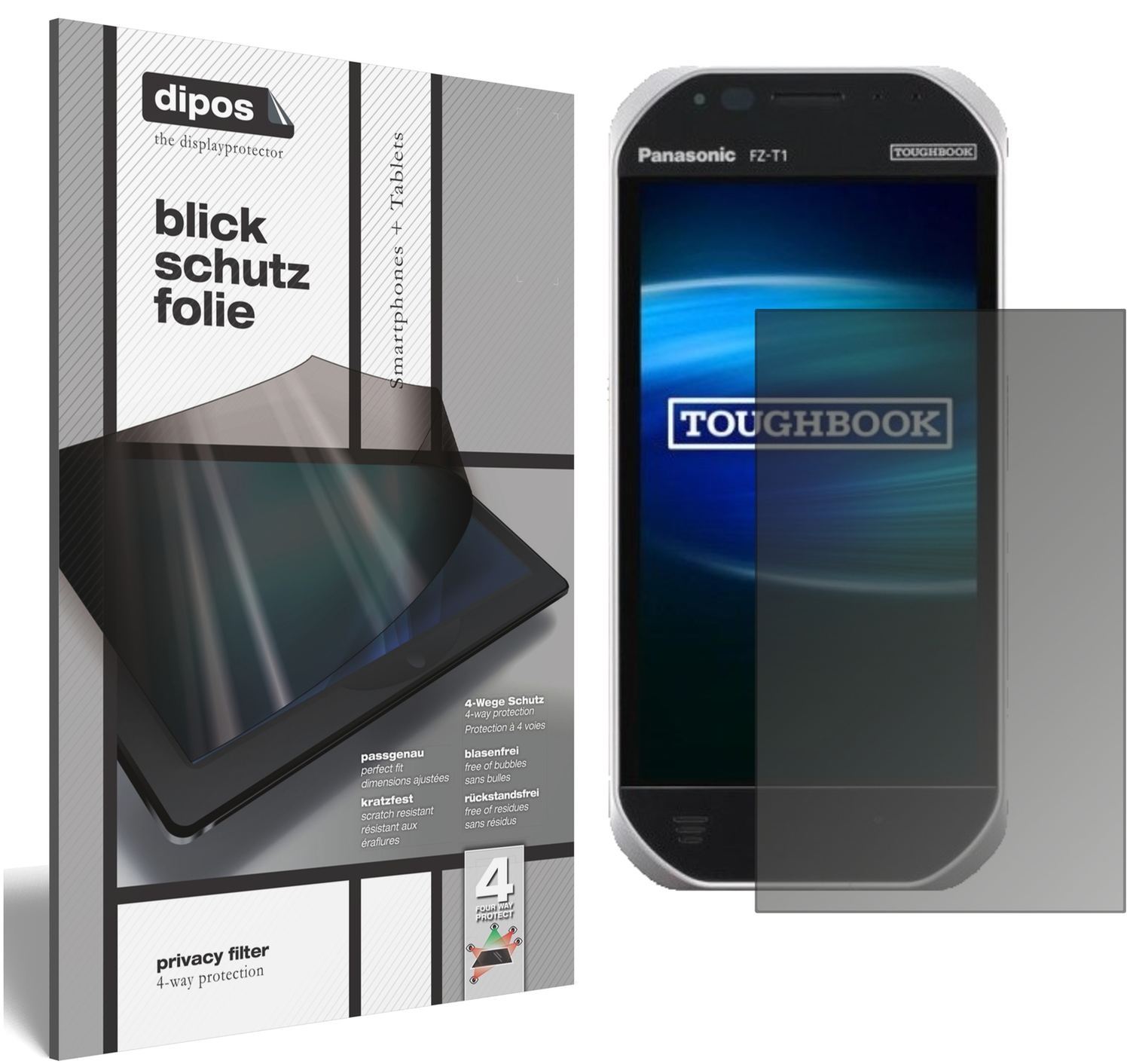 Blickschutzfolie für Panasonic Toughbook FZ-T1 mat (1)