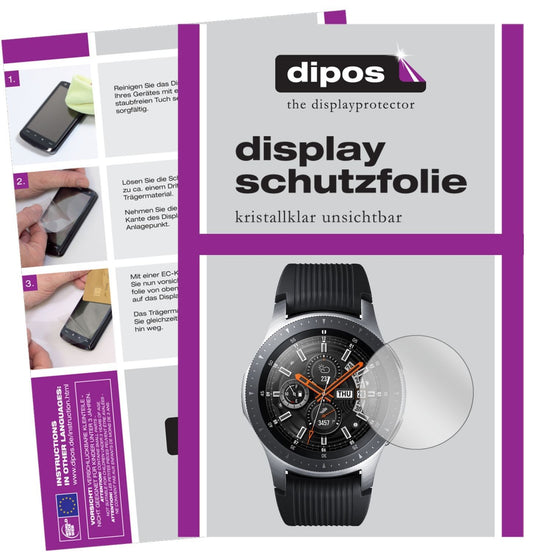 6x Schutzfolie klar für Samsung Galaxy Watch 42mm  (1)