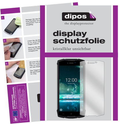 5x Schutzfolie klar für Doogee S55 Display-Schutzf (2)