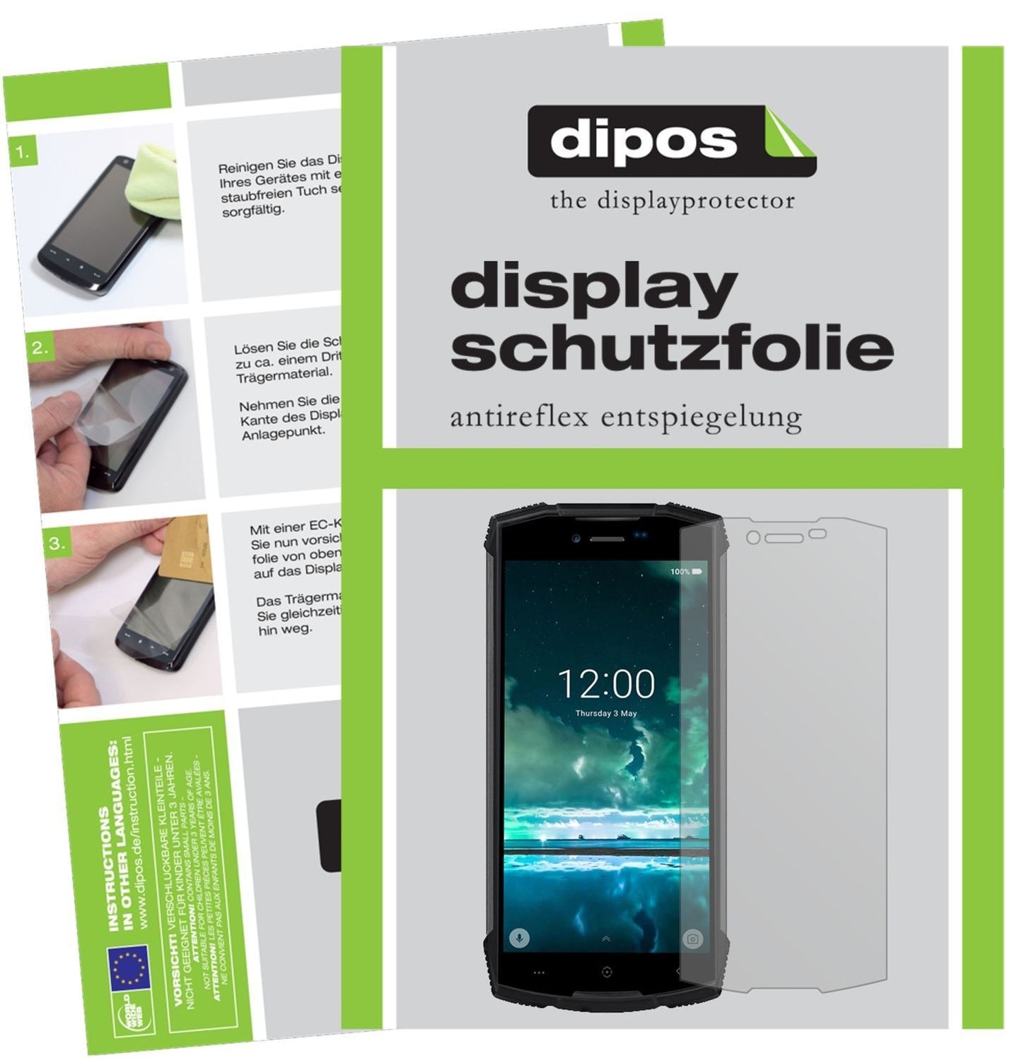 6x Schutzfolie matt für Doogee S55 Display-Schutzf (1)