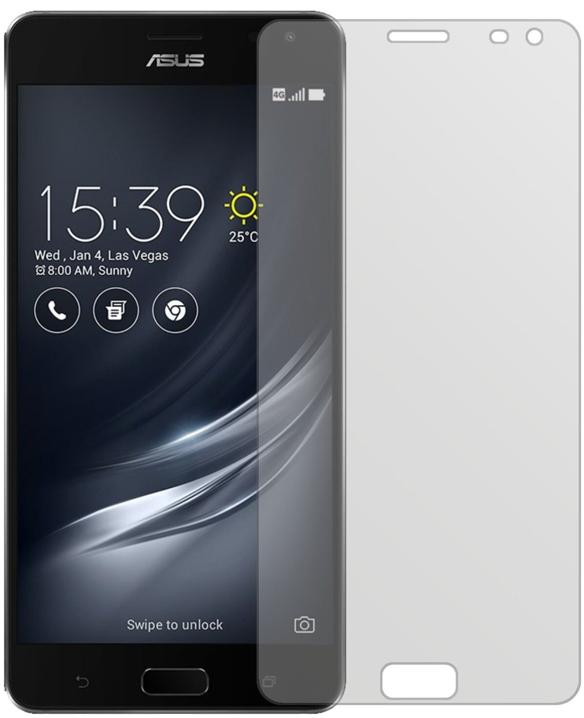 6x Schutzfolie matt für ASUS ZenFone Ares ZS572KL  (2)