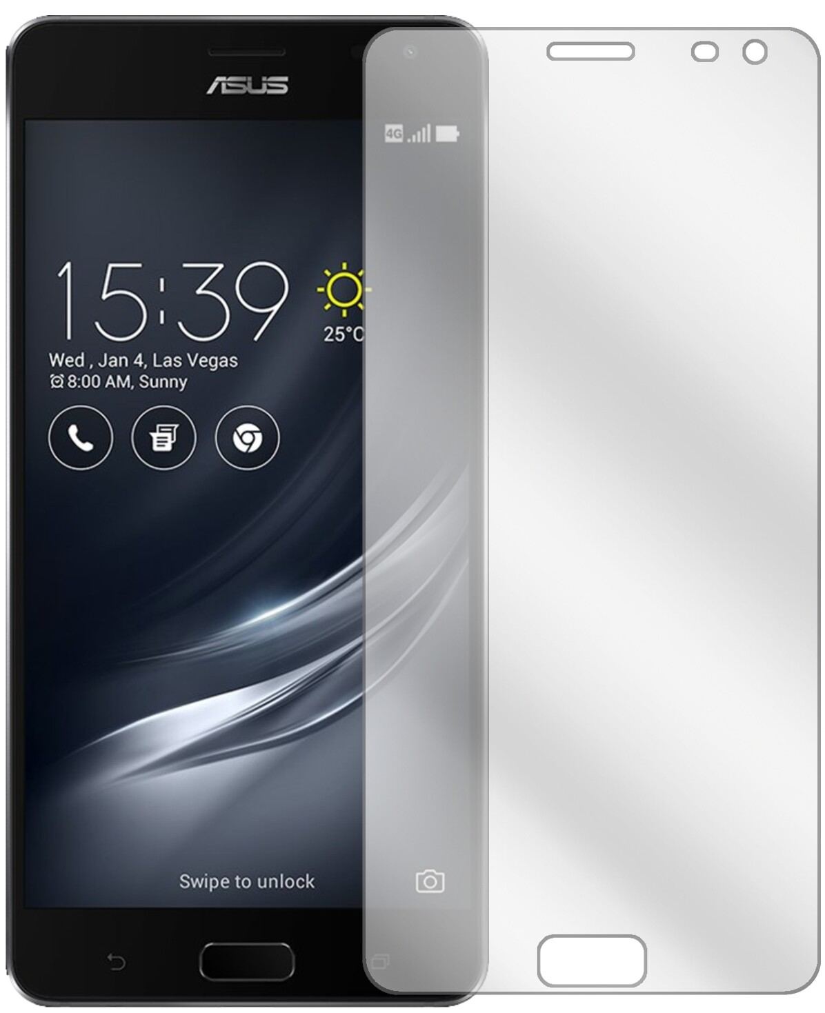 6x Schutzfolie klar für ASUS ZenFone Ares ZS572KL  (2)