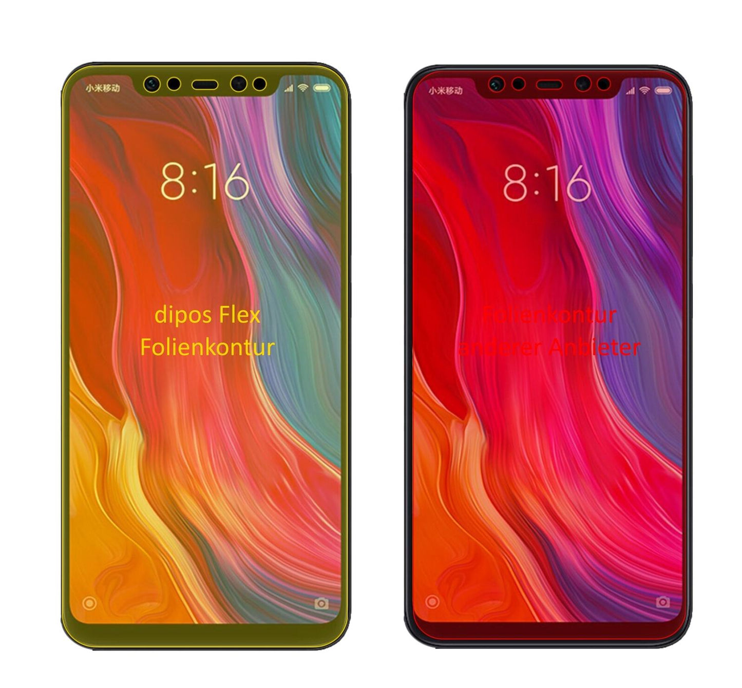 3x 3D Full Cover Schutzfolie für Xiaomi Mi 8 SE (2)