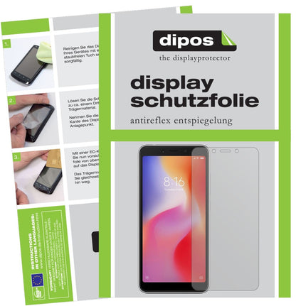 5x Schutzfolie matt für Xiaomi Redmi 6A Display-Sc (2)
